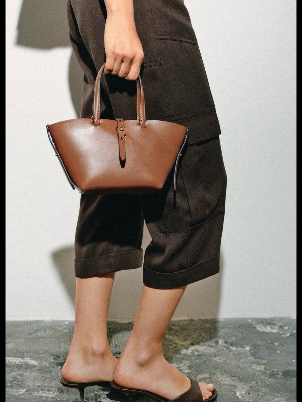 ZARA Mini Basket Shopper NWT ❗️
